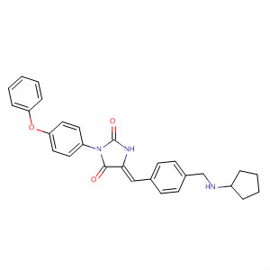2,4-Imidazolidinedione,5-[[4-[(cyclopentylamino)methyl]phenyl]methylene]-3-(4-phenoxyphenyl)-, (5Z)-