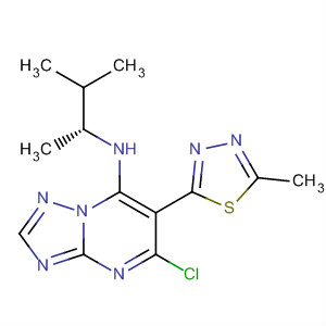 [1,2,4]Triazolo[1,5-a]pyrimidin-7-amine,5-chloro-N-[(1R)-1,2-dimethylpropyl]-6-(5-methyl-1,3,4-thiadiazol-2-yl)-