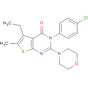 Thieno[2,3-d]pyrimidin-4(3H)-one,3-(4-chlorophenyl)-5-ethyl-6-methyl-2-(4-morpholinyl)-