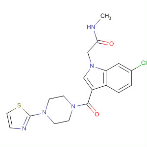 1H-Indole-1-acetamide,6-chloro-N-methyl-3-[[4-(2-thiazolyl)-1-piperazinyl]carbonyl]-