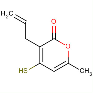 2H-Pyran-2-one, 4-mercapto-6-methyl-3-(2-propen-1-yl)-
