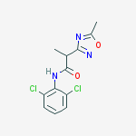 N-(2,6-dichlorophenyl)-2-(5-methyl-1,2,4-oxadiazol-3-yl)propanamide