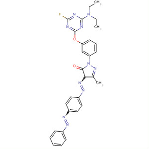 3H-Pyrazol-3-one,2-[3-[[4-(diethylamino)-6-fluoro-1,3,5-triazin-2-yl]oxy]phenyl]-2,4-dihydro-5-methyl-4-[[4-(phenylazo)phenyl]azo]-
