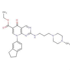 Pyrido[2,3-d]pyrimidine-6-carboxylic acid,8-(2,3-dihydro-1H-inden-5-yl)-5,8-dihydro-2-[[3-(4-methyl-1-piperazinyl)propyl]amino]-5-oxo-, ethyl ester