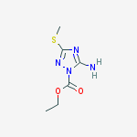 1H-1,2,4-TRIAZOLE-1-CARBOXYLIC ACID 5-AMINO-3-(METHYLTHIO)-,ETHYL ESTER