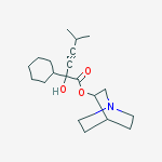 1-azabicyclo[2.2.2]octan-3-yl 2-cyclohexyl-2-hydroxy-5-methylhex-3-ynoate