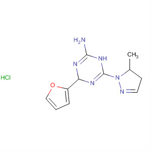 1,3,5-Triazin-2-amine,6-(4,5-dihydro-5-methyl-1H-pyrazol-1-yl)-4-(2-furanyl)-1,4-dihydro-,monohydrochloride