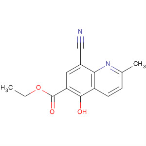 6-Quinolinecarboxylic acid, 8-cyano-5-hydroxy-2-methyl-, ethyl ester