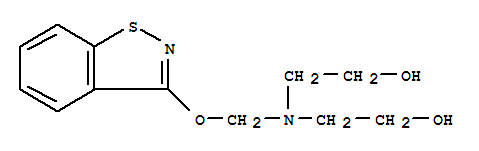 2,2-[[(1,2-benzisothiazol-3-yloxy)methyl]imino]bisethanol