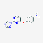 4-[[2-(1,2,4-triazol-1-yl)-4-pyrimidinyl]oxy]aniline