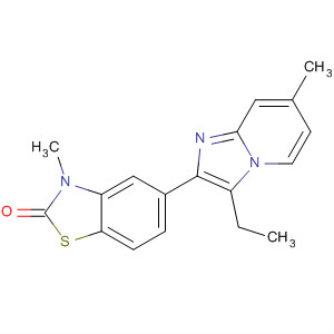 2(3H)-Benzothiazolone,5-(3-ethyl-7-methylimidazo[1,2-a]pyridin-2-yl)-3-methyl-