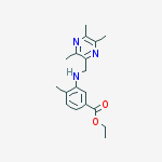 4-METHYL-3-[[(3,5,6-TRIMETHYL-2-PYRAZINYL)METHYL]AMINO]BENZOIC ACID ETHYL ESTER