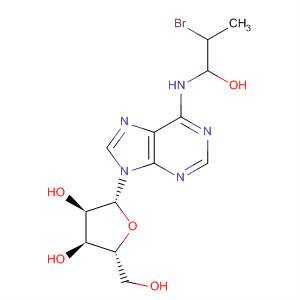 Adenosine, N-(2-bromo-1-hydroxypropyl)-