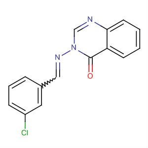 4(3H)-Quinazolinone, 3-[[(3-chlorophenyl)methylene]amino]-