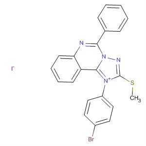 [1,2,4]Triazolo[1,5-c]quinazolinium,1-(4-bromophenyl)-2-(methylthio)-5-phenyl-, iodide
