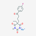 sodium 5-ethyl-5-[4-(4-fluorophenyl)-4-oxobutyl]-4,6-dioxo-1,4,5,6-tetrahydropyrimidin-2-olate