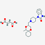 (e)-but-2-enedioic Acid;3-[1-[(5-methyl-1,4-dioxaspiro[5.5]undecan-3-yl)methyl]piperidin-4-yl]-1h-benzimidazol-2-one