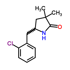 5-((2-CHLOROPHENYL)METHYL)-3,3-DIMETHYL-2-PYRROLIDIN-1-YLNE
