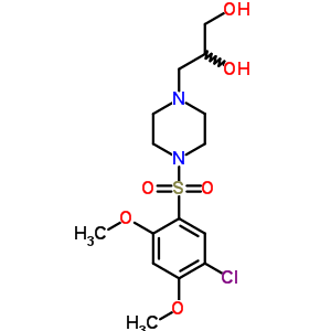 3-[4-(5-chloro-2,4-dimethoxyphenyl)sulfonylpiperazin-1-yl]propane-1,2-diol