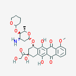 (1S,3S)-3,5,12-trihydroxy-3-(hydroxyacetyl)-10-methoxy-6,11-dioxo-1,2,3,4,6,11-hexahydrotetracen-1-yl 3-amino-2,3,6-trideoxy-4-O-(tetrahydro-2H-pyran-2-yl)-alpha-L-arabino-hexopyranoside
