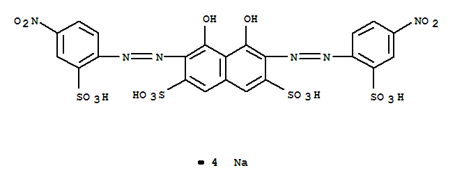 tetrasodium 4,5-dihydroxy-3,6-bis[(4-nitro-2-sulphonatophenyl)azo]naphthalene-2,7-disulphonate