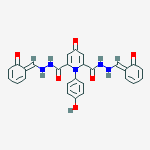 1-(4-hydroxyphenyl)-4-oxo-N'~2~,N'~6~-bis[(E)-(6-oxocyclohexa-2,4-dien-1-ylidene)methyl]-1,4-dihydropyridine-2,6-dicarbohydrazide