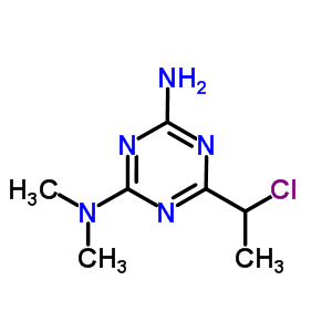 6-(1-CHLOROETHYL)-N,N-DIMETHYL-1,3,5-TRIAZINE-2,4-DIAMINE