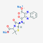 disodium 3-{[(5R,6R)-2-carboxylato-3,3-dimethyl-7-oxo-4-thia-1-azabicyclo[3.2.0]hept-6-yl]carbamoyl}quinoxaline-2-carboxylate