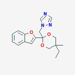 1-{[2-(1-benzofuran-2-yl)-5-ethyl-5-methyl-1,3-dioxan-2-yl]methyl}-1H-1,2,4-triazole