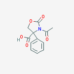 4-Oxazolidinecarboxylic  acid,  3-acetyl-2-oxo-4-phenyl-