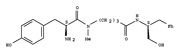 4-[[(2S)-2-amino-3-(4-hydroxyphenyl)propanoyl]-methyl-amino]-N-[(2S)-1 -hydroxy-3-phenyl-propan-2-yl]butanamide