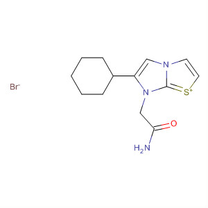 Imidazo[2,1-b]thiazolium,7-(2-amino-2-oxoethyl)-2,3,5,6-tetrahydro-6-phenyl-, bromide