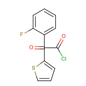 2-Thiopheneacetyl chloride, 5-(4-fluorophenyl)-a-oxo- molecular structure