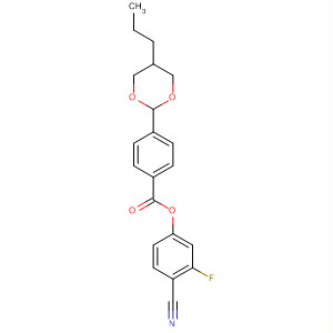 Benzoic acid, 4-(5-propyl-1,3-dioxan-2-yl)-, 4-cyano-3-fluorophenylester, trans-