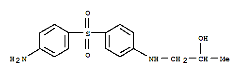 1-({4-[(4-aminophenyl)sulfonyl]phenyl}amino)propan-2-ol molecular structure