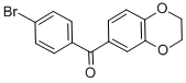 4-BROMO-3,4-(ETHYLENEDIOXY)BENZOPHENONE molecular structure