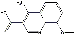 4-Amino-8-methoxyquinoline-3-carboxylic acid molecular structure