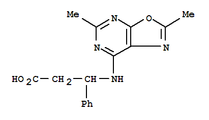 Oxazolo[5,4-d]pyrimidine,benzenepropanoic acid deriv. molecular structure