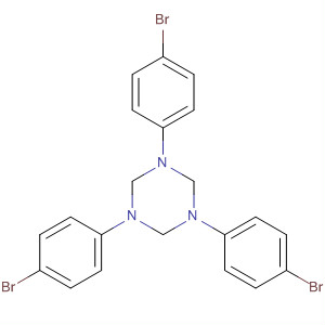 1,3,5-Triazine, 1,3,5-tris(4-bromophenyl)hexahydro- molecular structure