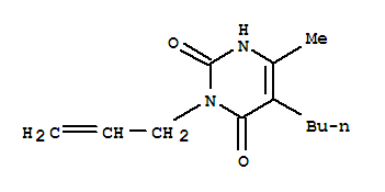 5-butyl-6-methyl-3-prop-2-en-1-ylpyrimidine-2,4(1H,3H)-dione molecular structure