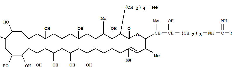 PrimycinA1, 18-O-de-a-D-arabinofuranosyl-2-debutyl-2-pentyl- molecular structure