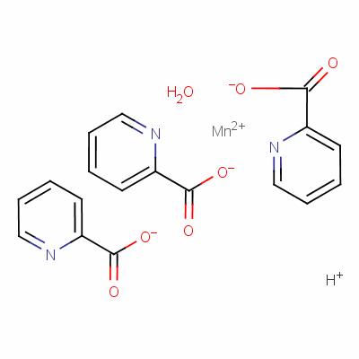 tris(picolinato)manganese(II) molecular structure