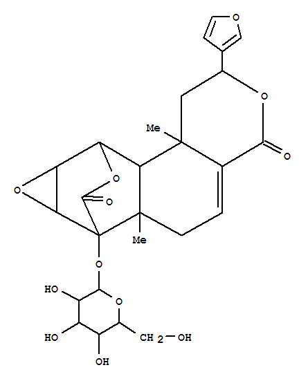 (-)-Fibraurinoside molecular structure