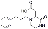 [3-Oxo-1-(3-phenylpropyl)-2-piperazinyl]-acetic acid