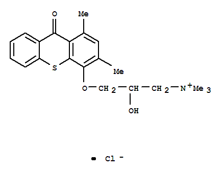 1-Propanaminium,3-[(1,3-dimethyl-9-oxo-9H-thioxanthen-4-yl)oxy]-2-hydroxy-N,N,N-trimethyl-,chloride (1:1)