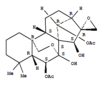 Spiro[6,11b-(epoxymethano)-6,9-methano-1H-cyclohepta[a]naphthalene-8(7H),2'-oxirane],kaurane-6,7,14,15-tetrol deriv.