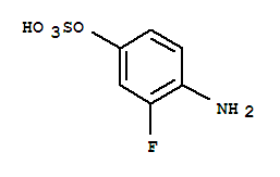 4-amino-3-fluorophenyl hydrogen sulfate molecular structure