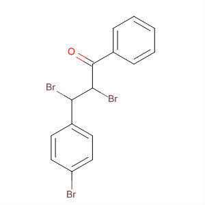 1-Propanone, 2,3-dibromo-3-(4-bromophenyl)-1-phenyl- molecular structure