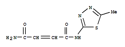 (2E)-N-(5-methyl-1,3,4-thiadiazol-2-yl)but-2-enediamide molecular structure