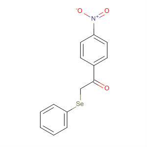 Ethanone, 1-(4-nitrophenyl)-2-(phenylseleno)- molecular structure